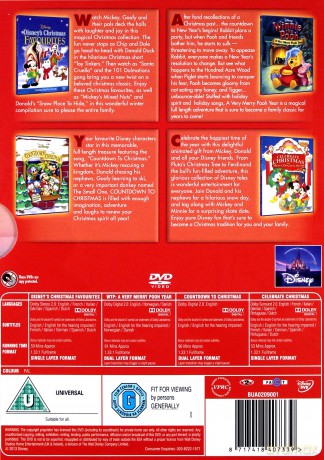 Christmas Favourites 4 Pack (Disney) (Kubuś Puchatek: Puchatkowego Nowego Roku / Książę i żebrak / Alpiniści / Śnieżna bitwa / Wynken, Blynken i Nod / Zimowe zapasy / The Small One /) [4DVD]