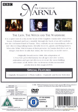 Chronicles Of Narnia - The Lion The Witch And The Wardrobe (Lew, czarownica i stara szafa) (BBC) [DVD]
