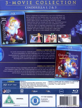 Cinderella I-III (Kopciuszek I-III) (Disney) [3xBlu-Ray]