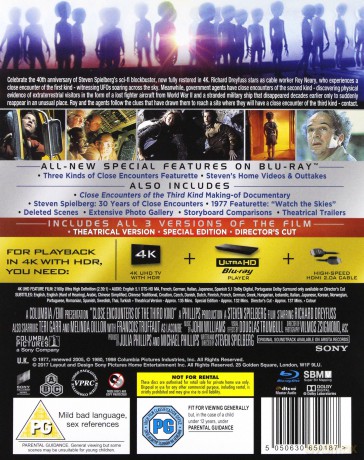 Close Encounters of the Third Kind (Bliskie spotkania trzeciego stopnia) [Blu-Ray 4K]+[Blu-Ray]