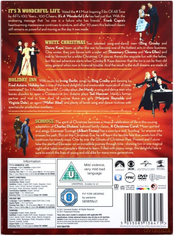 Christmas Classics Collection: It's a Wonderful Life / White Christmas / Holiday Inn / Scrooge (Życie jest cudowne / Gospoda świąteczna / Białe Boże Narodzenie / Opowieść wigilijna) [6DVD]