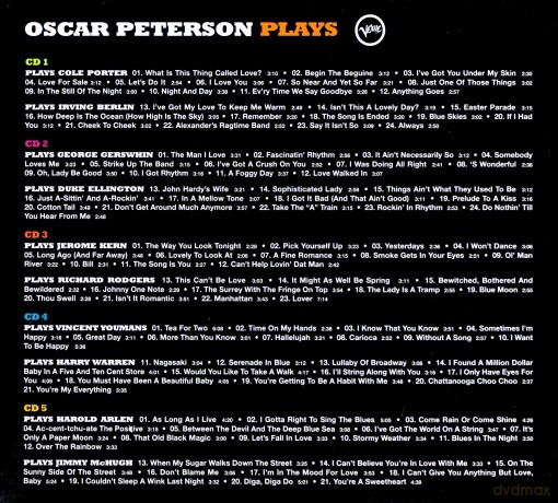 Oscar Peterson: Oscar Peterson Plays [5CD]