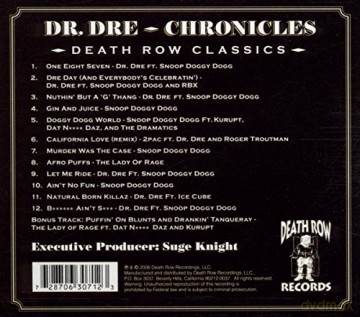 Dr Dre: Chronicles Death Row Classics (digipack) [CD]