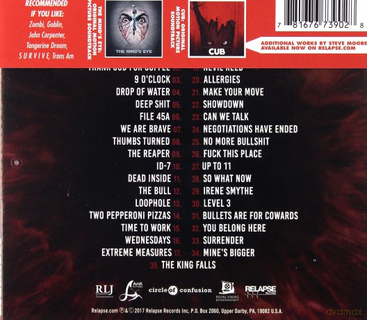 Mayhem soundtrack (Korpo) (Steve Moore) [CD]