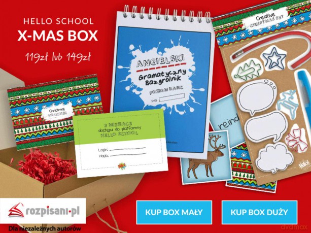 Angielski. Gramatyczny bazgrolnik small x-mas box - Katarzyna Bussa [KSIĄŻKA]