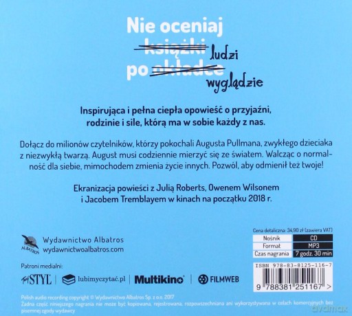 Cudowny chłopak - R. J. Palacio [AUDIOBOOK]