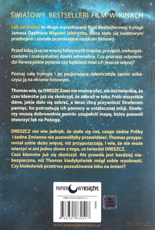 Lek na śmierć. Więzień labiryntu (Tom 3) - James Dashner [KSIĄŻKA]