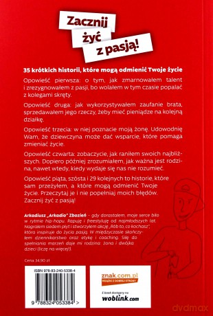 Zacznij żyć z pasją - Zbozień "ARKADIO" Arkadiusz [KSIĄŻKA]