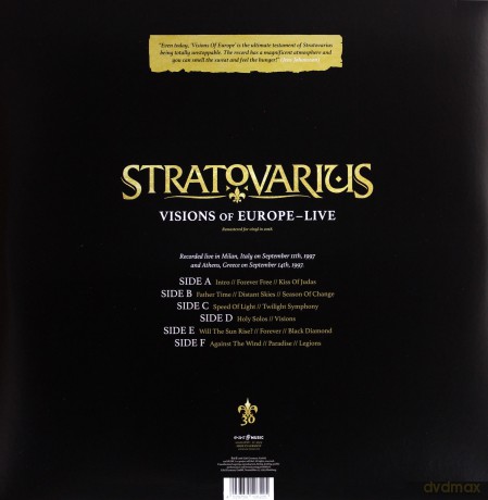Stratovarius: Visions Of Europe [3xWinyl]