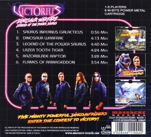 Victorius: Dinosaur Warfare Legend Of The Power Saurus (digipack) [CD]