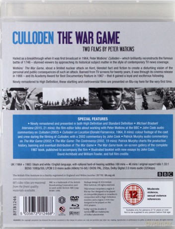 Culloden + The War Game [Blu-Ray]+[DVD]