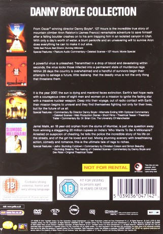 Danny Boyle Collection (127 godzin / 28 dni później / W stronę słońca / Slumdog, milioner z ulicy) [3DVD]