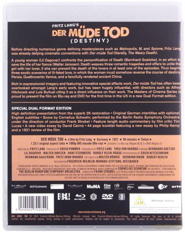 Der Mude Tod Destiny Masters of Cinema (Zmęczona śmierć) [Blu-Ray]+[DVD]