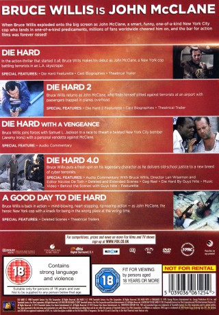 Die Hard 1-5 Legacy Collection (Szklana Pułapka 1-5) [5DVD]