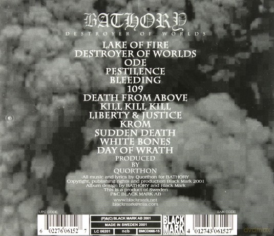 Bathory: Destroyer Of Worlds [CD]