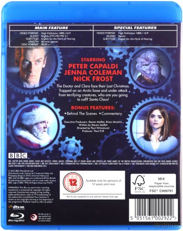 Doctor Who Last Christmas 2014 Christmas Special (BBC) [Blu-Ray]