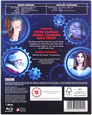 Doctor Who Last Christmas 2014 Christmas Special (BBC) [Blu-Ray]