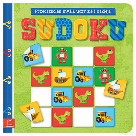Sudoku. Myślę, bawię się i naklejam [KSIĄŻKA]