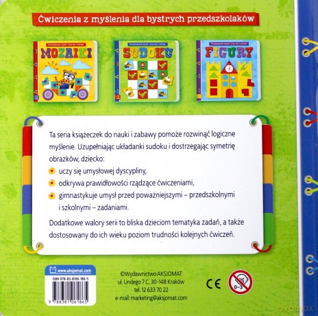 Sudoku. Myślę, bawię się i naklejam [KSIĄŻKA]