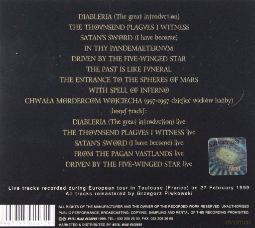 Behemoth: Pandemonic Incantations (digipack) [CD]