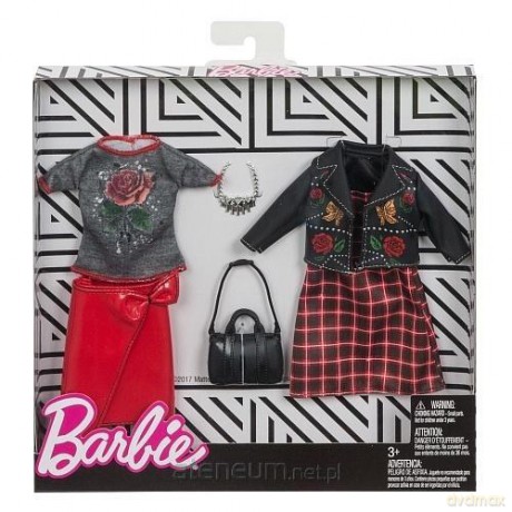 Barbie ubranka z akcesoriami 2 pak 3
