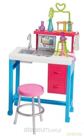 Barbie Zestaw mebelków Laboratorium Naukowe