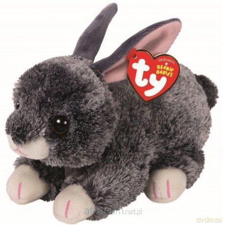 Beanie Babies Smokey - szary królik 15 cm