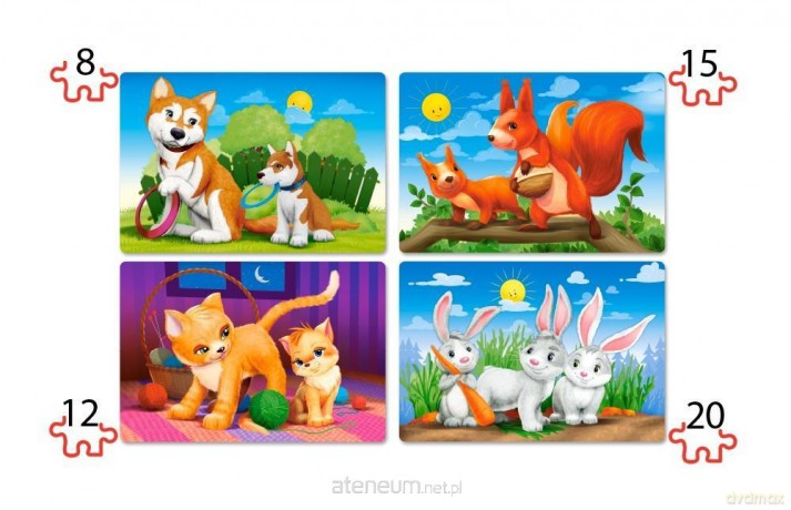 CASTOR Puzzle x 4 - Lovely Animals [PUZZLE]