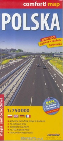 Comfort! map Polska 1:750 000 mapa