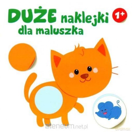 Duże naklejki dla maluszka - kotek 1+ [KSIĄŻKA]