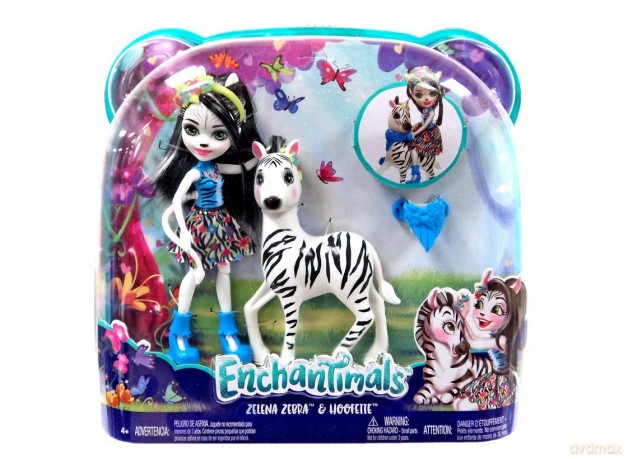 Enchantimals. Zelena i zebra