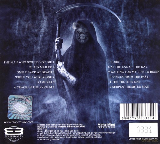 Blaze Bayley: The Man Who Would Not Die (digipack) [CD]