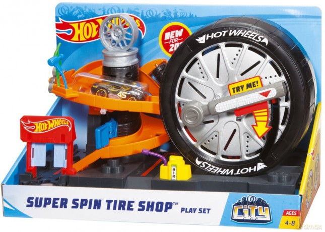Hot Wheels Odjazdowy warsztat opon
