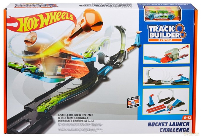 Hot Wheels Track Builder Zestaw Wyrzutnia Rakiet