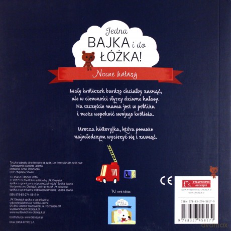 Jedna bajka i do łóżka! Nocne hałasy - Sebastien Pelon [KSIĄŻKA]