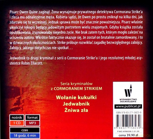 Jedwabnik - Robert Galbraith [AUDIOBOOK]
