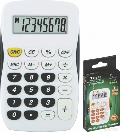 Kalkulator kieszonkowy 8-pozycyjny TR-295-K