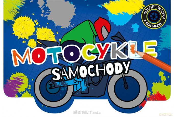 Kolorowanka z wykrojnikiem Motocykle i samochody [KSIĄŻKA]