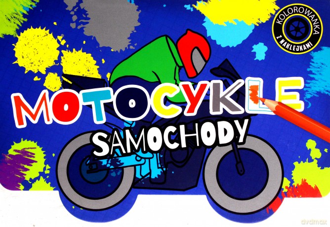 Kolorowanka z wykrojnikiem Motocykle i samochody [KSIĄŻKA]