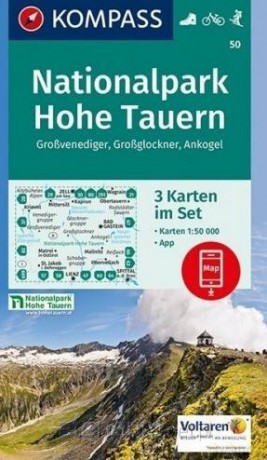 Mapa Nationalpark Hohe Tauern 1:50 000 3w1