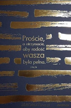 Mój dziennik - złocony granatowy - Proście