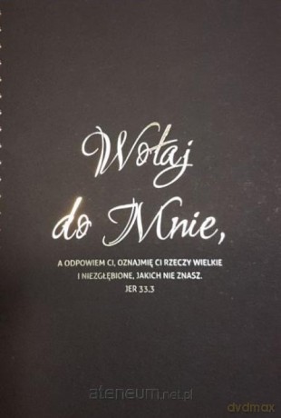 Mój dziennik -złocony czarny - Wołaj do mnie