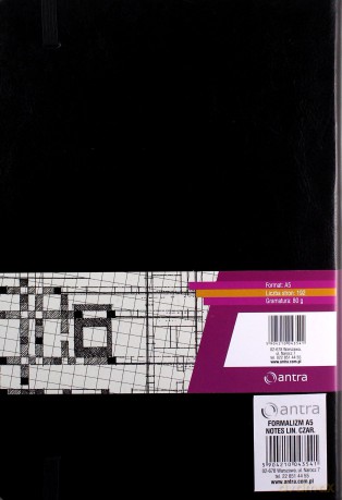 Notes A5 Linia Formalizm Czarny