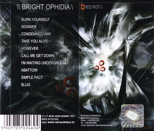 Bright Ophidia: Red Riot [CD]