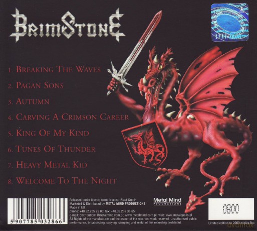 Brimstone: Carving A Crimson Career (Remastered) (digipack) [CD]