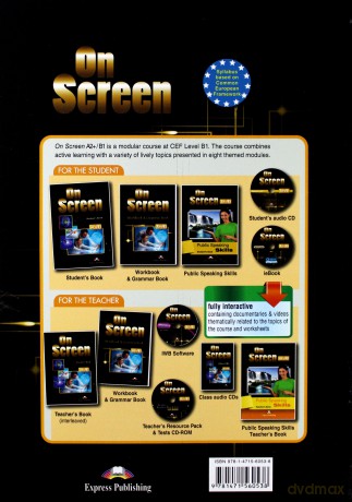 On Screen A2+/B1 Ćwiczenie&Grammar Book [KSIĄŻKA]