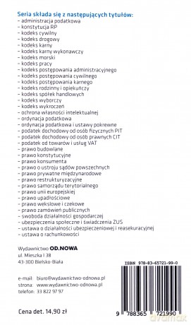 Ordynacja podatkowa 01.01.2018 [KSIĄŻKA]