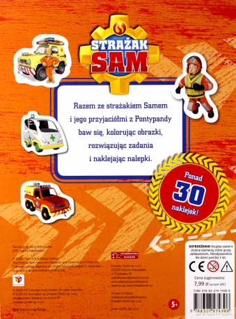 Strażak Sam. Kolorowanka z zadaniami [KSIĄŻKA]