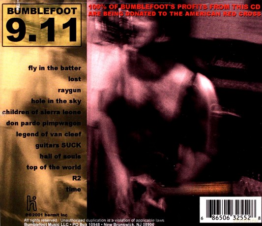 Bumblefoot: 9.11 [CD]