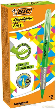 Zakreślacz Highligter flex zielony (12 szt)